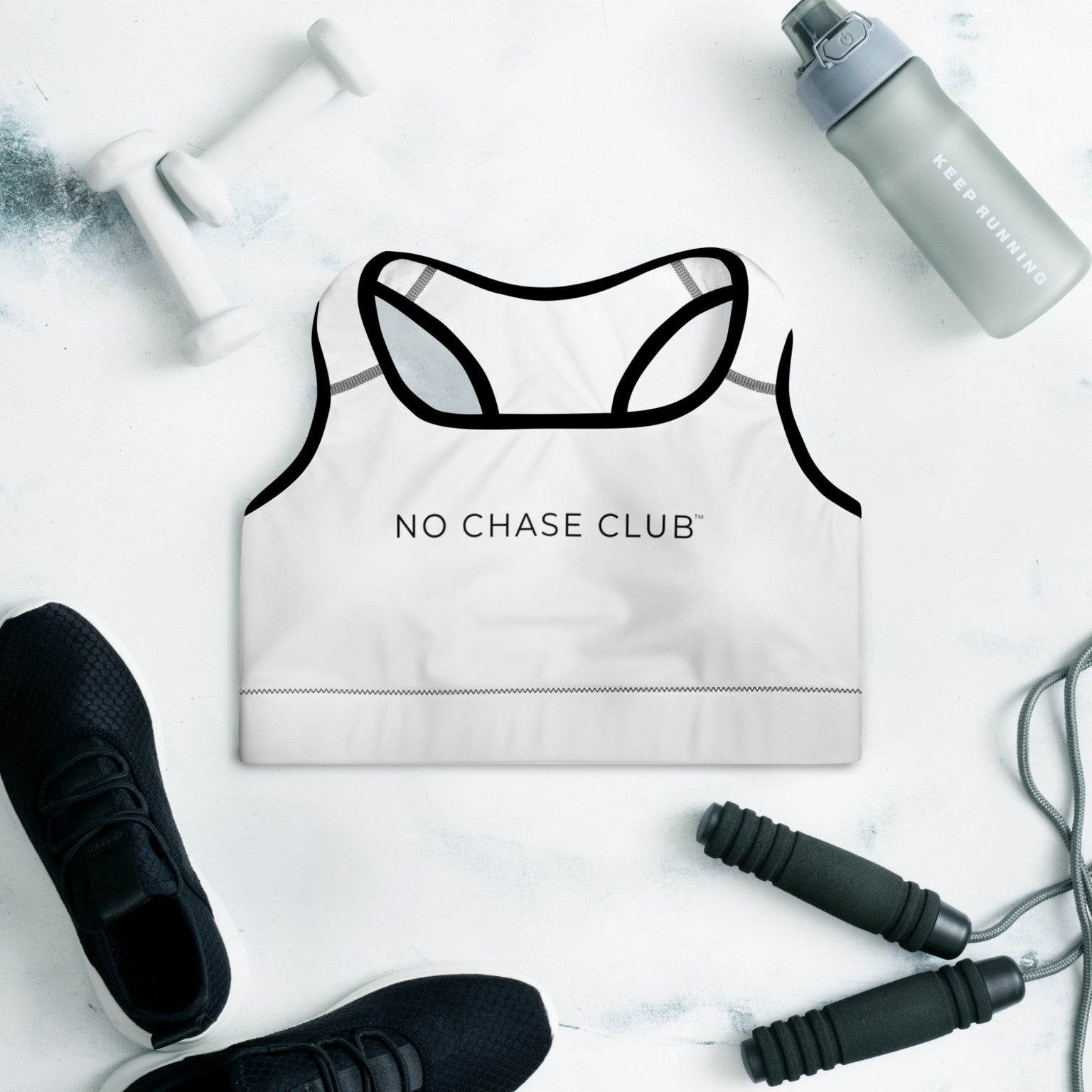 NO CHASE CLUB sport bra