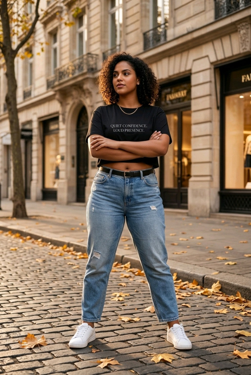 QUIET CONFIDENCE crop top black