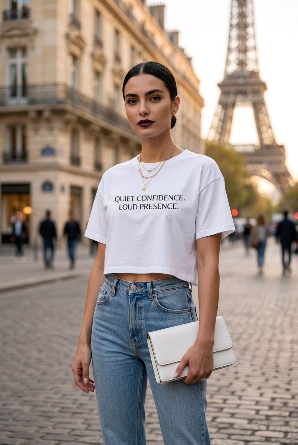 QUIET CONFIDENCE crop top bubblegum/natural