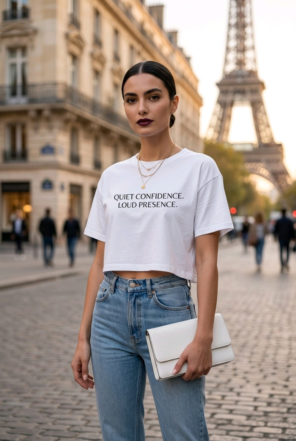 QUIET CONFIDENCE crop top bubblegum/natural